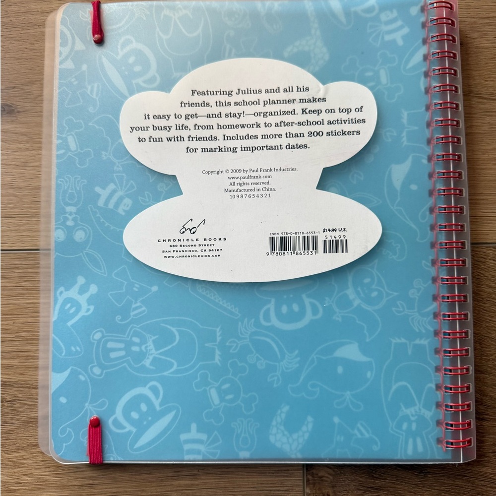 Vintage Paul Frank Julius School Planner - Picture 2 of 7